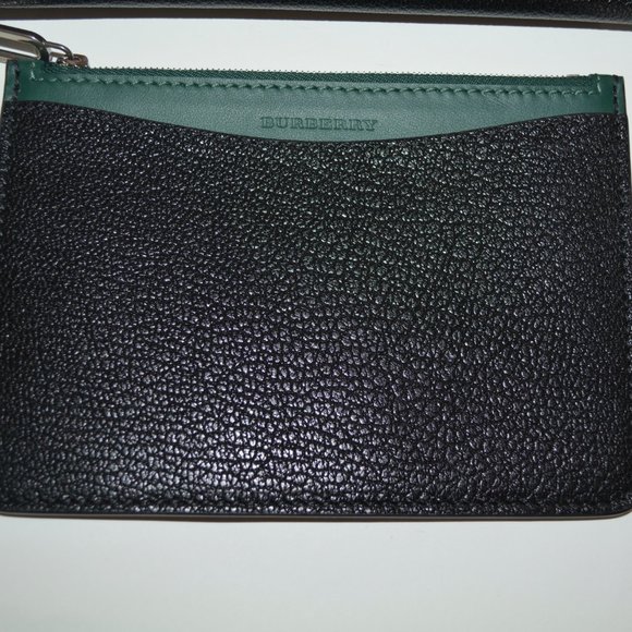 NWT BURBERRY PATTON D RING LEATHER CLUTCH WITH SMALL WALLET - Picture 8 of 9